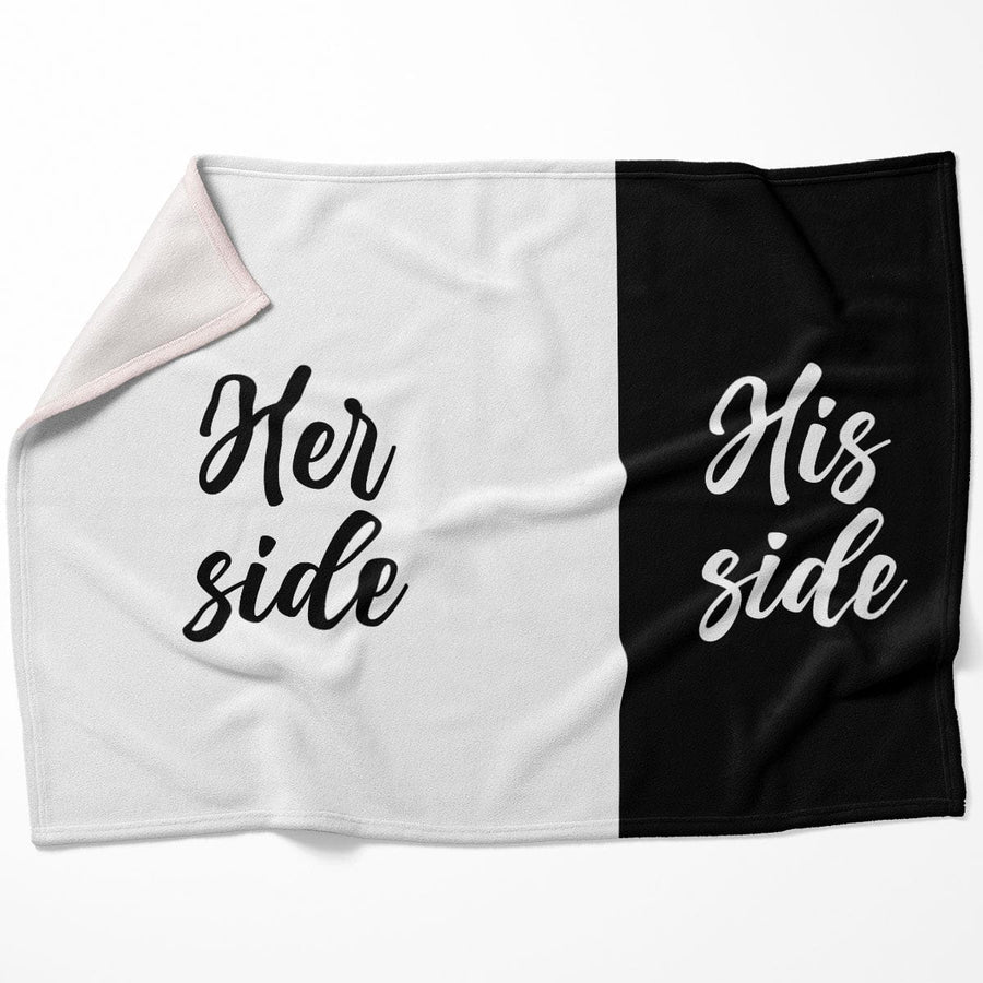 Her Side Blanket Blanket 75 x 100cm Clock Canvas