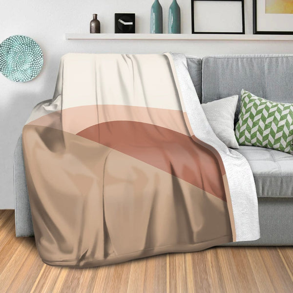 Hidden Shapes A Blanket Blanket Clock Canvas