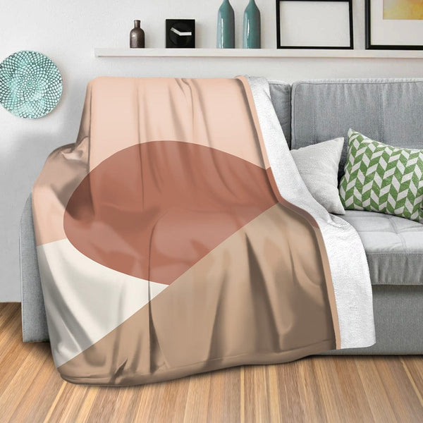 Hidden Shapes C Blanket Blanket Clock Canvas