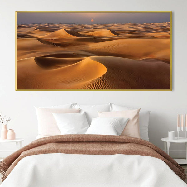 Hills of the Sahara Canvas Art Clock Canvas