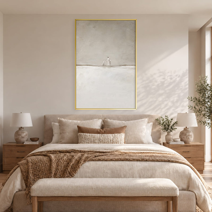 His Hand Reaches Still Canvas Art Clock Canvas