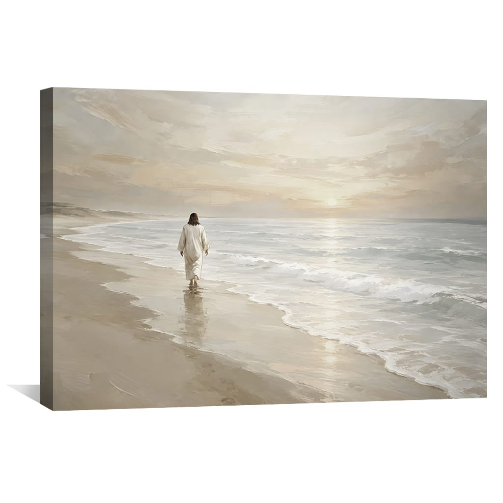 His Presence by the Sea Canvas Art Clock Canvas