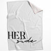 His Side Her Side B Blanket Blanket 75 x 100cm Clock Canvas