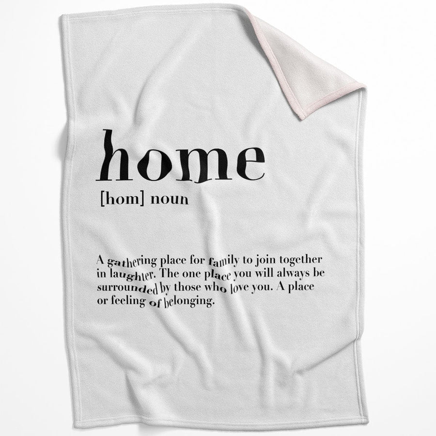 Home Family Love A Blanket Blanket 75 x 100cm Clock Canvas