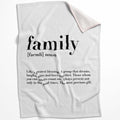 Home Family Love B Blanket Blanket 75 x 100cm Clock Canvas