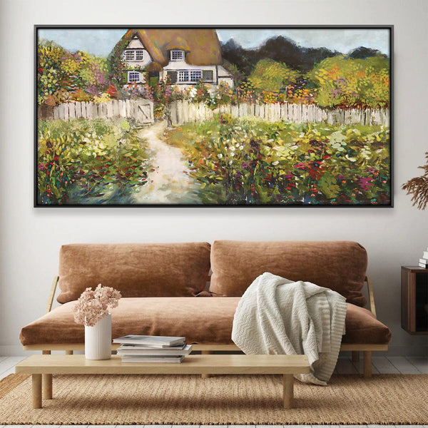 Home In the Field Canvas Art 50 x 25cm / Rolled Prints Clock Canvas
