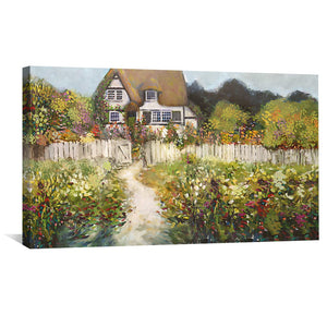 Home In the Field Canvas Art Clock Canvas