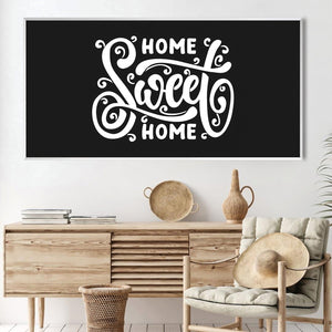 Home Sweet Home Canvas Art Clock Canvas