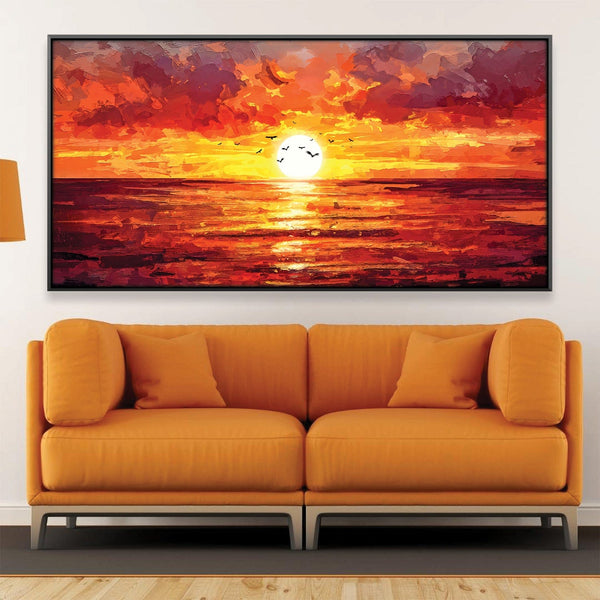 Horizon Echoes Canvas Art 20 x 10in / Canvas Clock Canvas