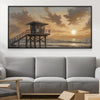 Horizon Watch Canvas Art 20 x 10in / Canvas Clock Canvas