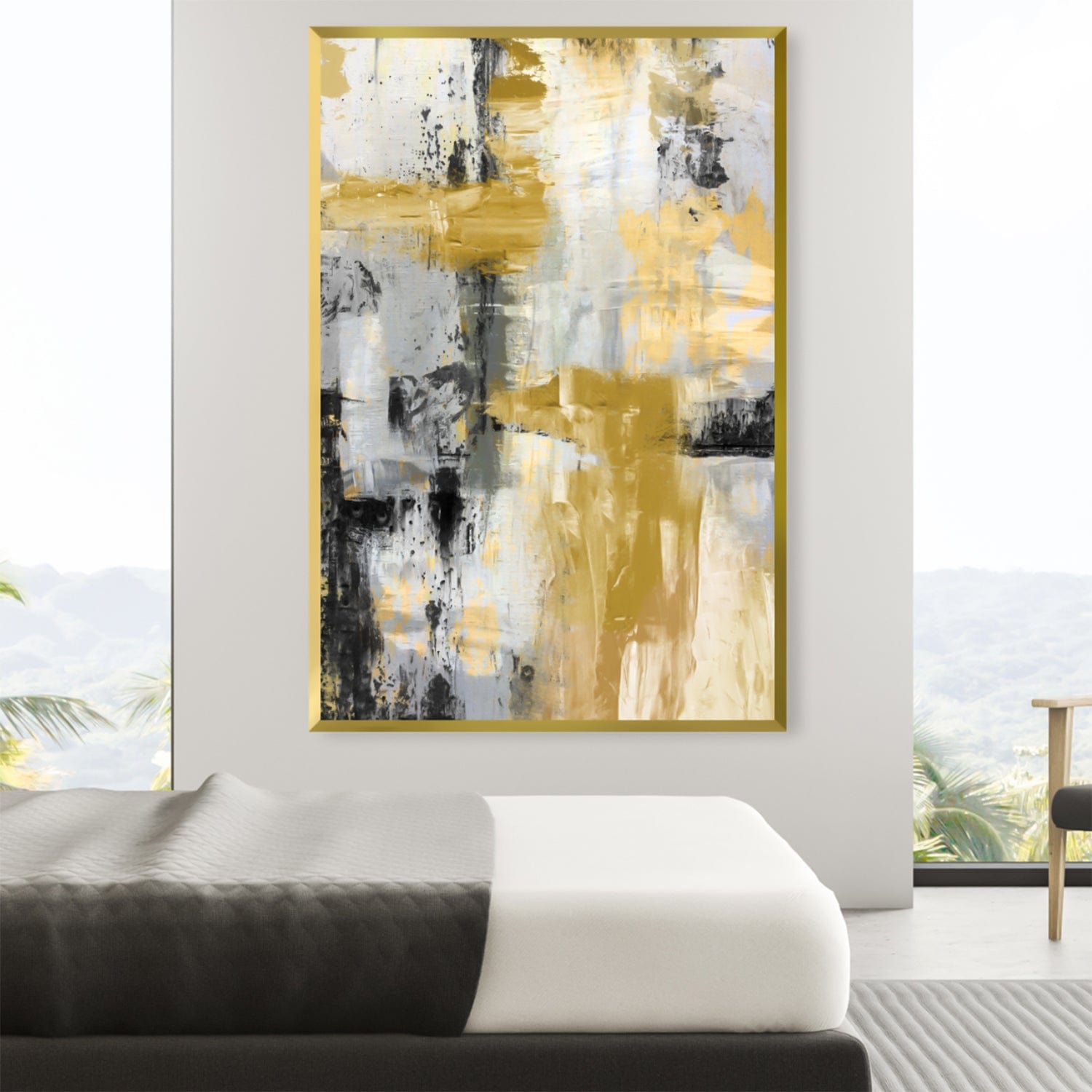 Hues of the Sun Canvas Art Clock Canvas