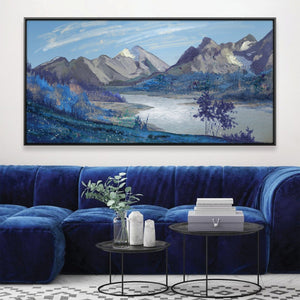 Hushed Highlands Canvas Art 20 x 10in / Canvas Clock Canvas