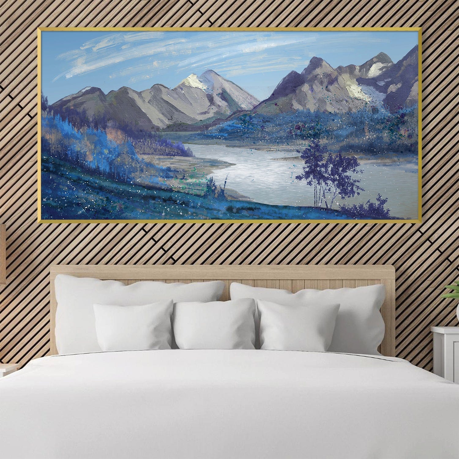 Hushed Highlands Canvas Art Clock Canvas