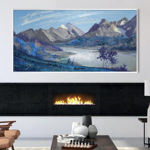 Hushed Highlands Canvas Art Clock Canvas