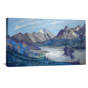 Hushed Highlands Canvas Art Clock Canvas