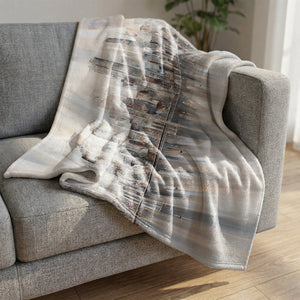 Illusions, New York Skyline Blanket Blanket Clock Canvas