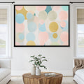 Infinite Dotscape Canvas Art 45 x 30cm / Unframed Canvas Print Clock Canvas