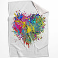Inked Love Blanket Blanket 75 x 100cm Clock Canvas