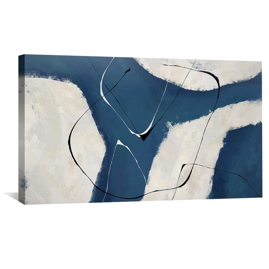 Intersecting Shades Canvas Art Clock Canvas