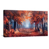 Into the Ember Forest Canvas Art Clock Canvas