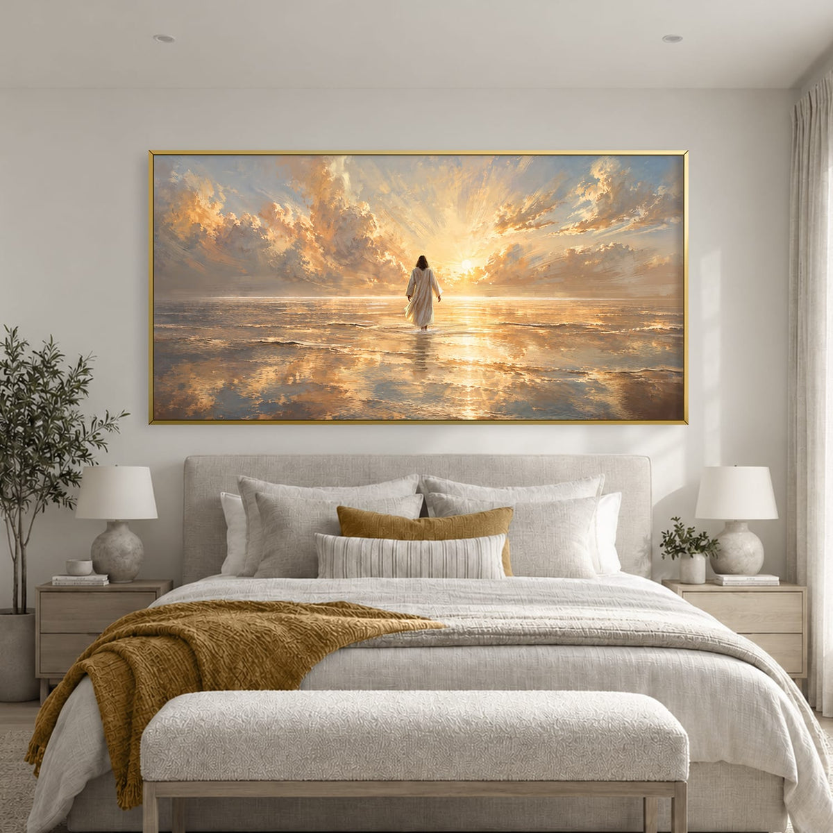 Into the Father’s Light Canvas Art Clock Canvas