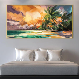 Island Reverie Canvas Art Clock Canvas