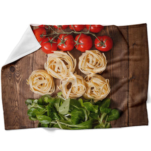 Italy Cuisine Blanket Blanket 75 x 100cm Clock Canvas