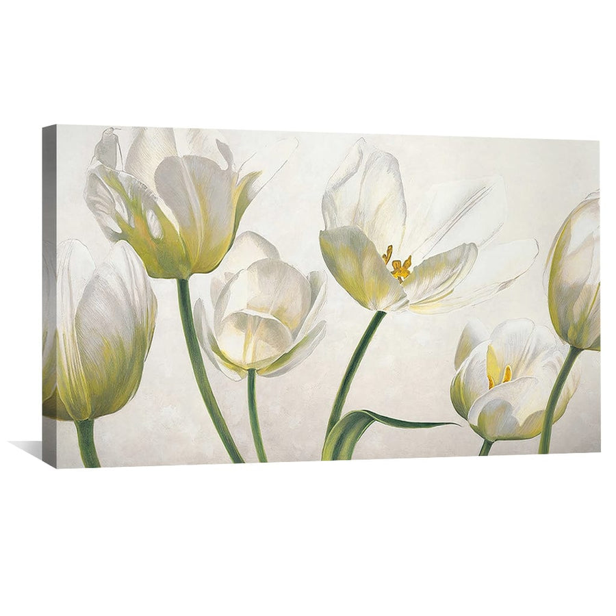 Ivory Garden Canvas Art Clock Canvas