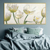 Ivory Garden Canvas Art Clock Canvas