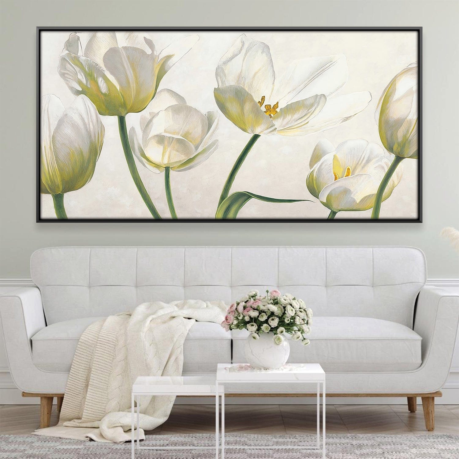 Ivory Garden Canvas 20 x 10in / Canvas product thumbnail
