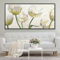 Ivory Garden Canvas Art Clock Canvas