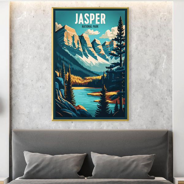 Jasper National Park Canvas Art Clock Canvas