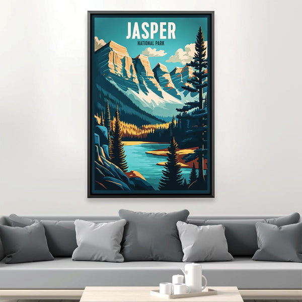 Jasper National Park Canvas Art Clock Canvas