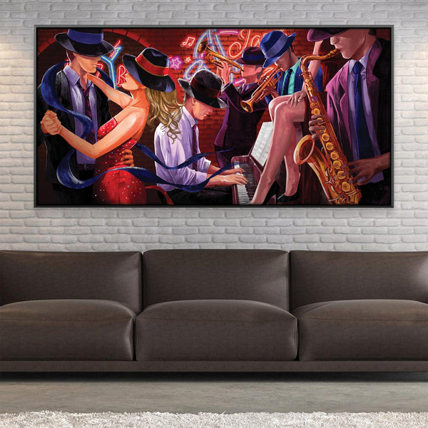 Jazz Nights Canvas Art 50 x 25cm / Framed Prints Clock Canvas