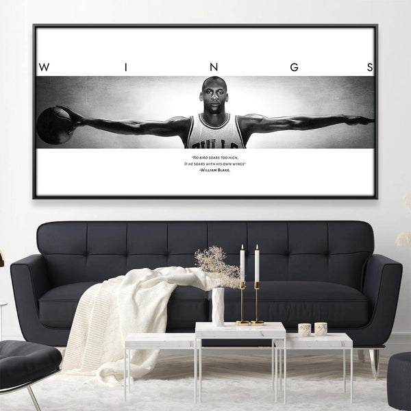 Michael jordan wings on sale canvas