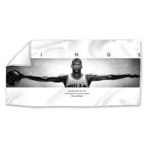 Jordan Wings Easy Build Frame Posters, Prints, & Visual Artwork Fabric Print Only / 40 x 20in Clock Canvas