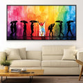Joy in the Rain Art Clock Canvas