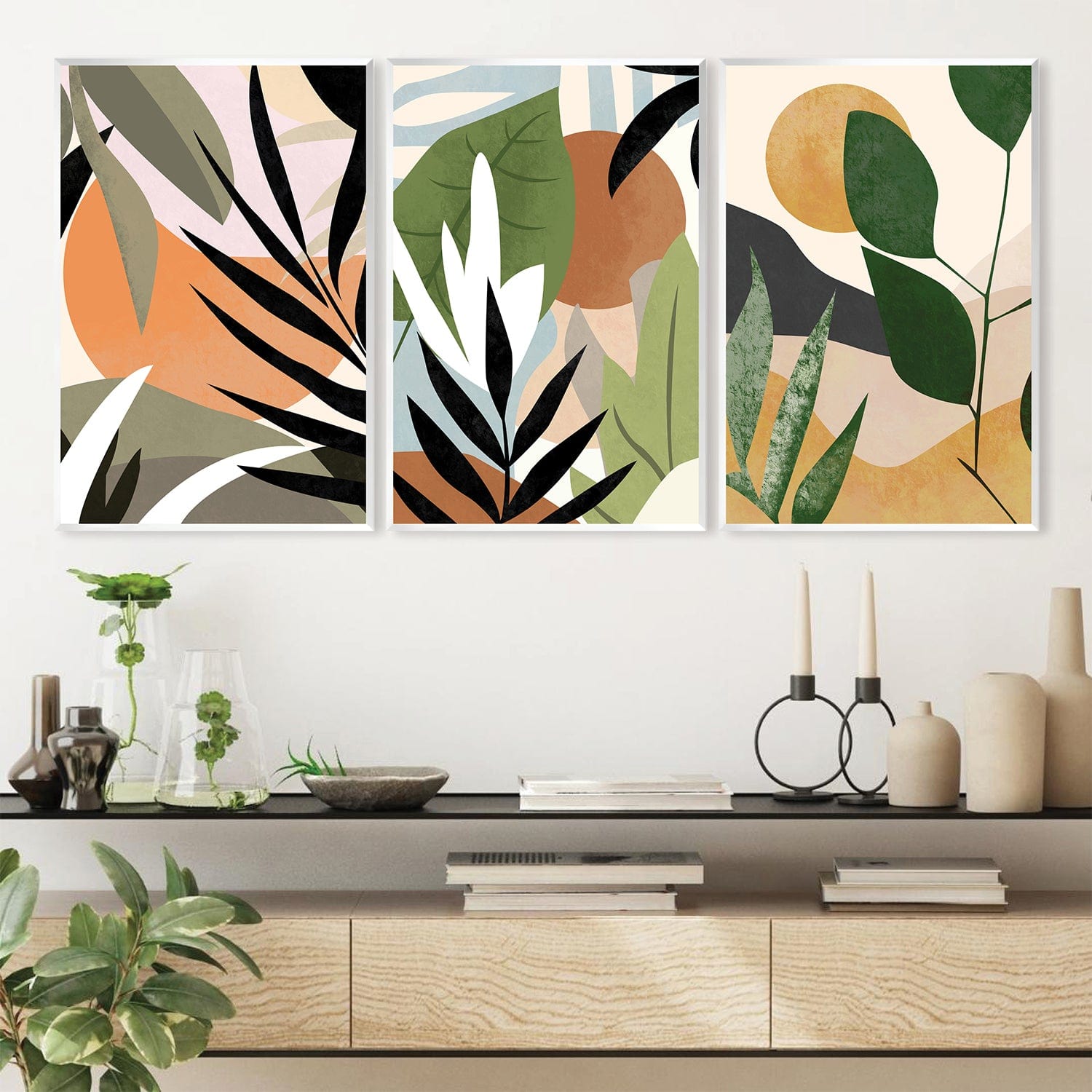Jungle Hues Canvas Art Clock Canvas