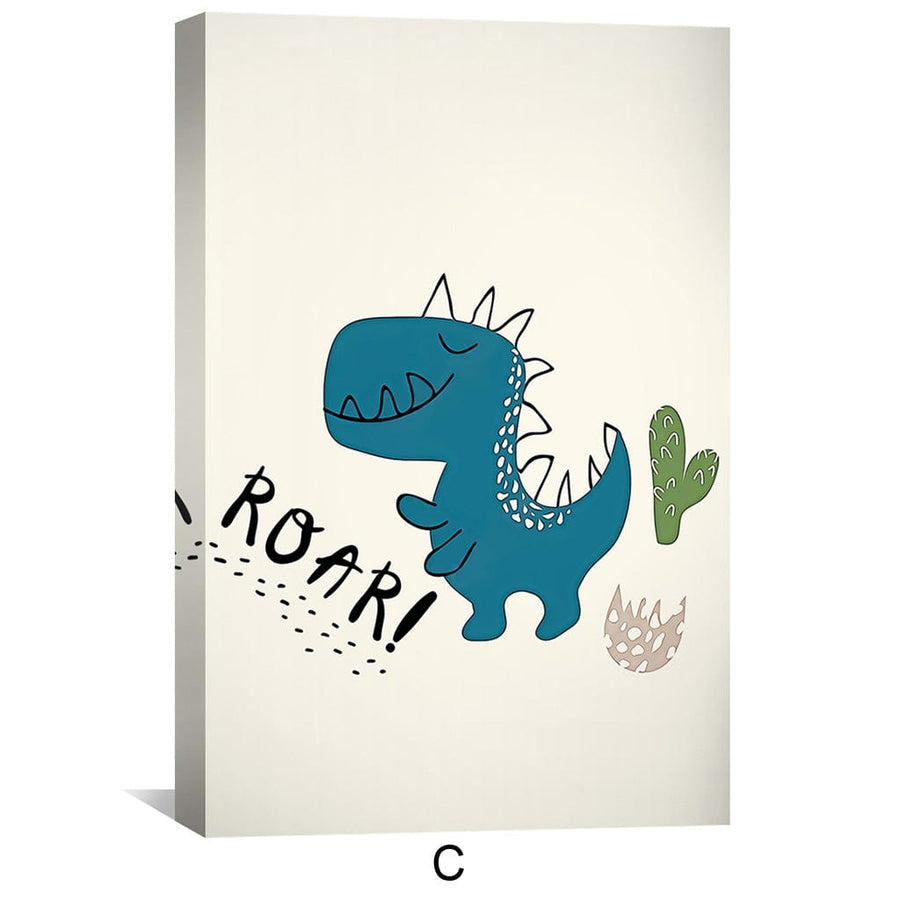 Jurassic Joy 1 Canvas Art C / 12 x 18in / Canvas Clock Canvas