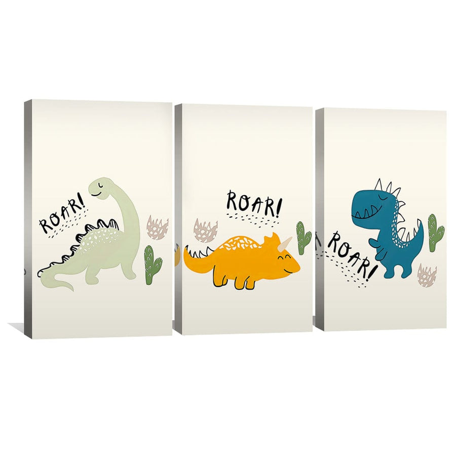 Jurassic Joy 1 Canvas Art Clock Canvas