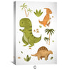 Jurassic Joy Canvas Art C / 12 x 18in / Canvas Clock Canvas