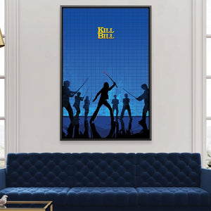 Kill Bill Blue Canvas Art 12 x 18in / Canvas Clock Canvas