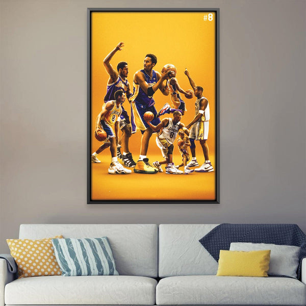 Kobe 8 Canvas Art 12 x 18in / Canvas Clock Canvas