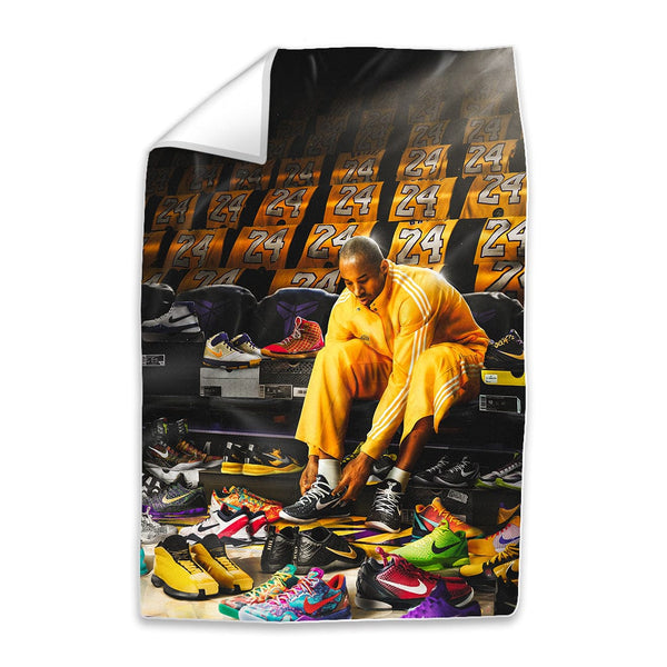 Kobe Shoes Easy Build Frame Art Fabric Print Only / 24 x 36in Clock Canvas