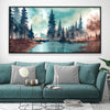 Lakeside Feels Canvas Art Clock Canvas
