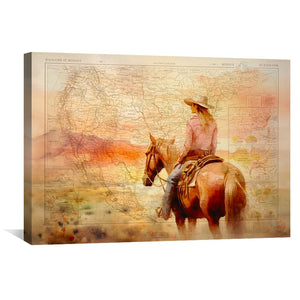 Land of the Brave Canvas Art Clock Canvas