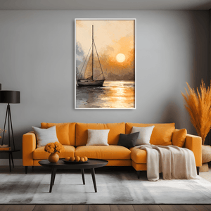 Last Light Voyage Canvas Art Clock Canvas