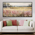 Lavender Hill Rise Canvas Art Clock Canvas