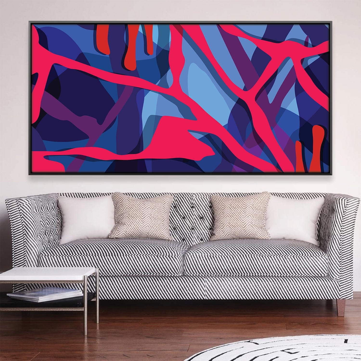 Layered Eternity Canvas Art Clock Canvas