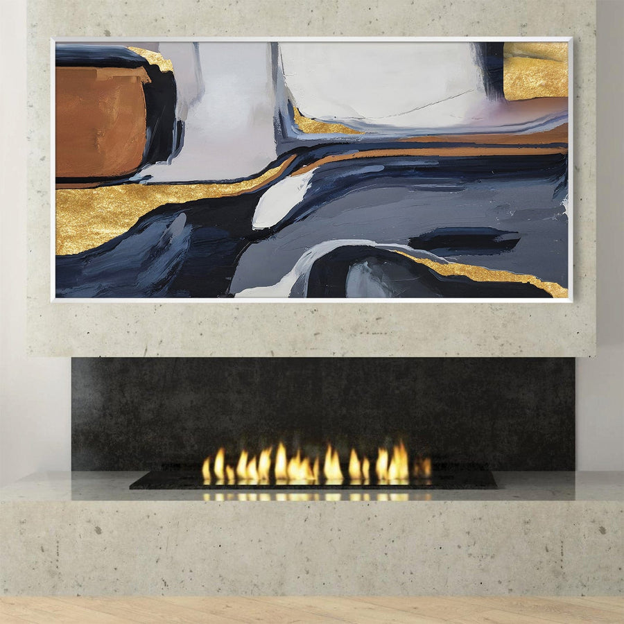 Layered Fusion Canvas Art Clock Canvas